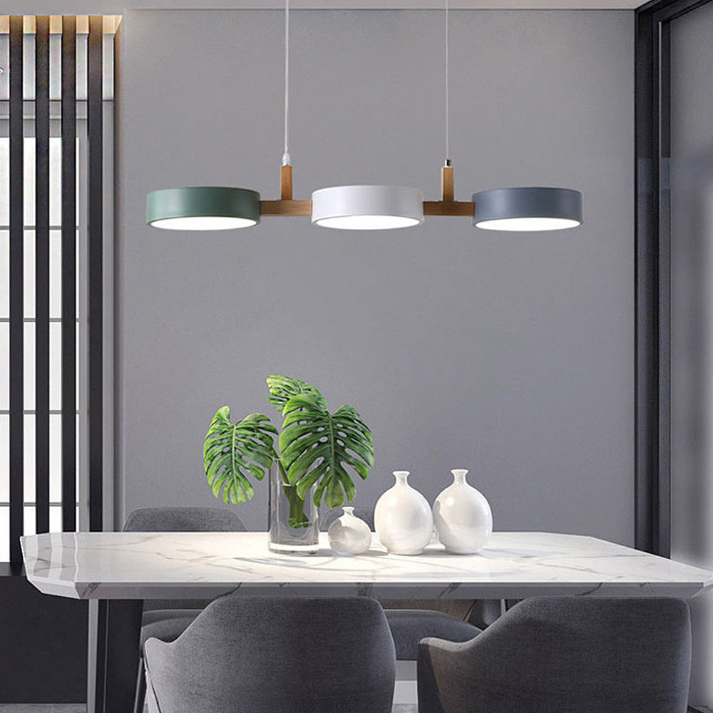 Contemporary Cylinder Pendant Light | Nordic Multi-Light Fixture