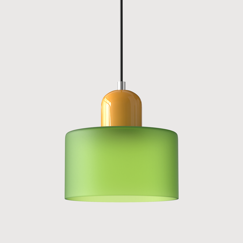 Bauhaus Pendant Light | Modern Geometric Colorful Glass Lamp