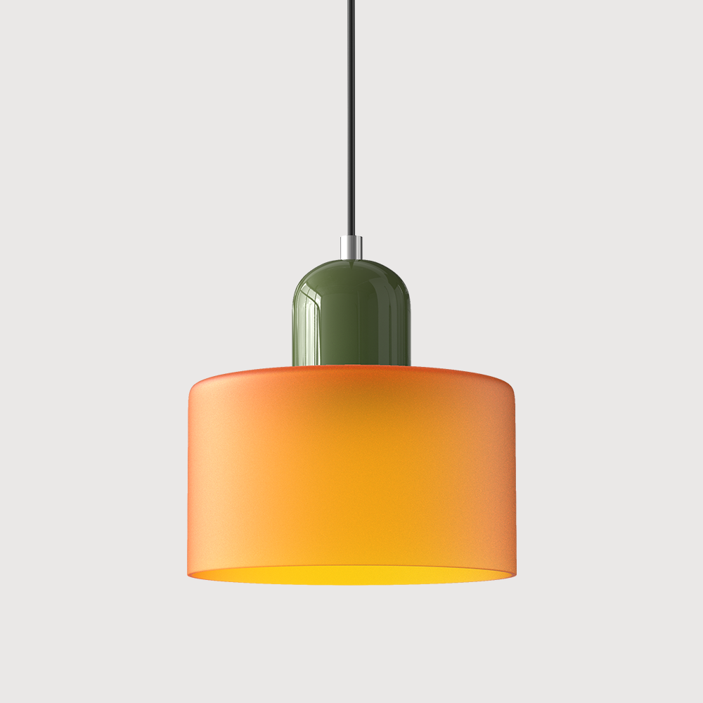 Bauhaus Pendant Light | Modern Geometric Colorful Glass Lamp