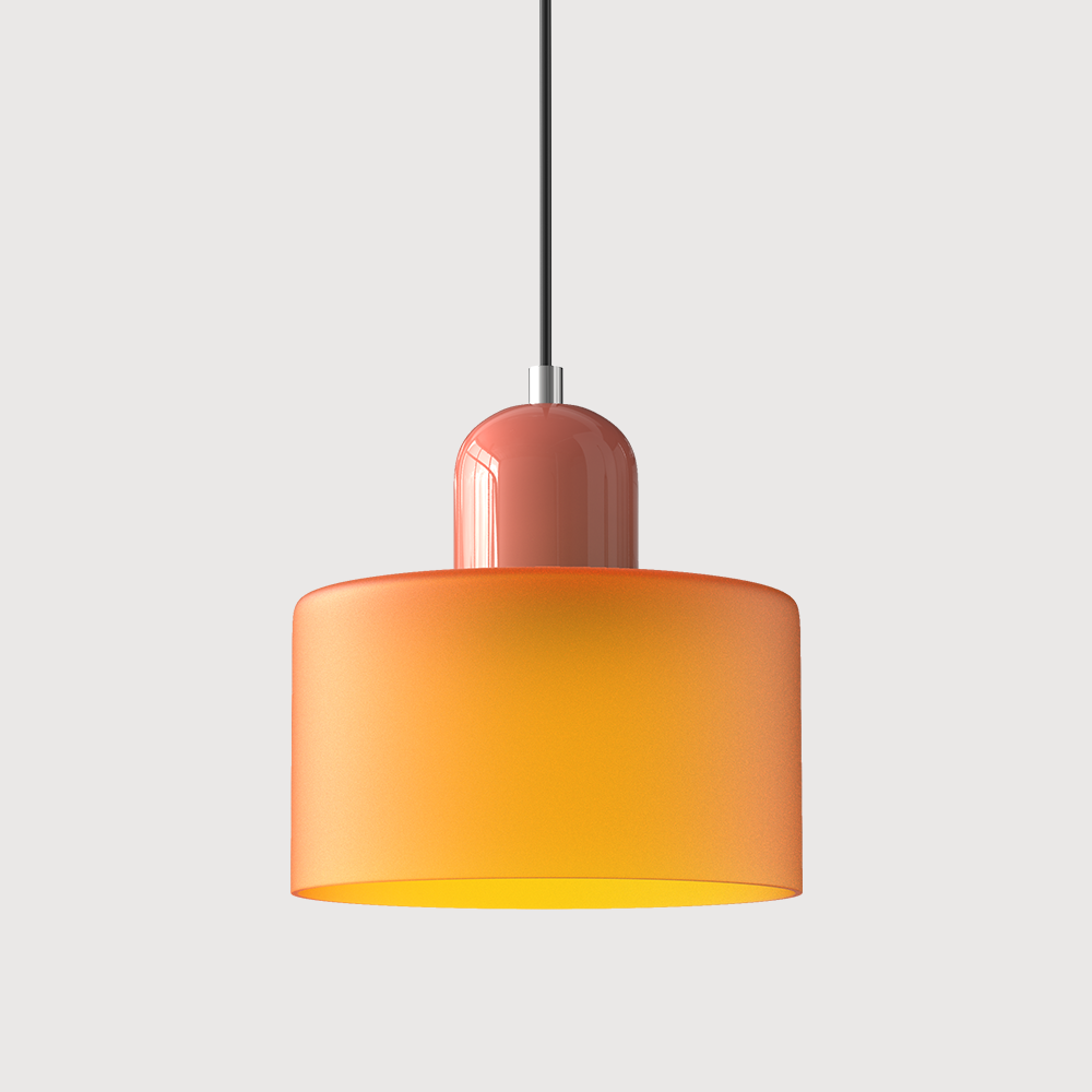 Bauhaus Pendant Light | Modern Geometric Colorful Glass Lamp