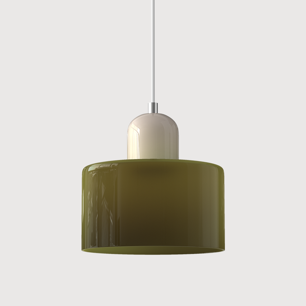 Bauhaus Pendant Light | Modern Geometric Colorful Glass Lamp