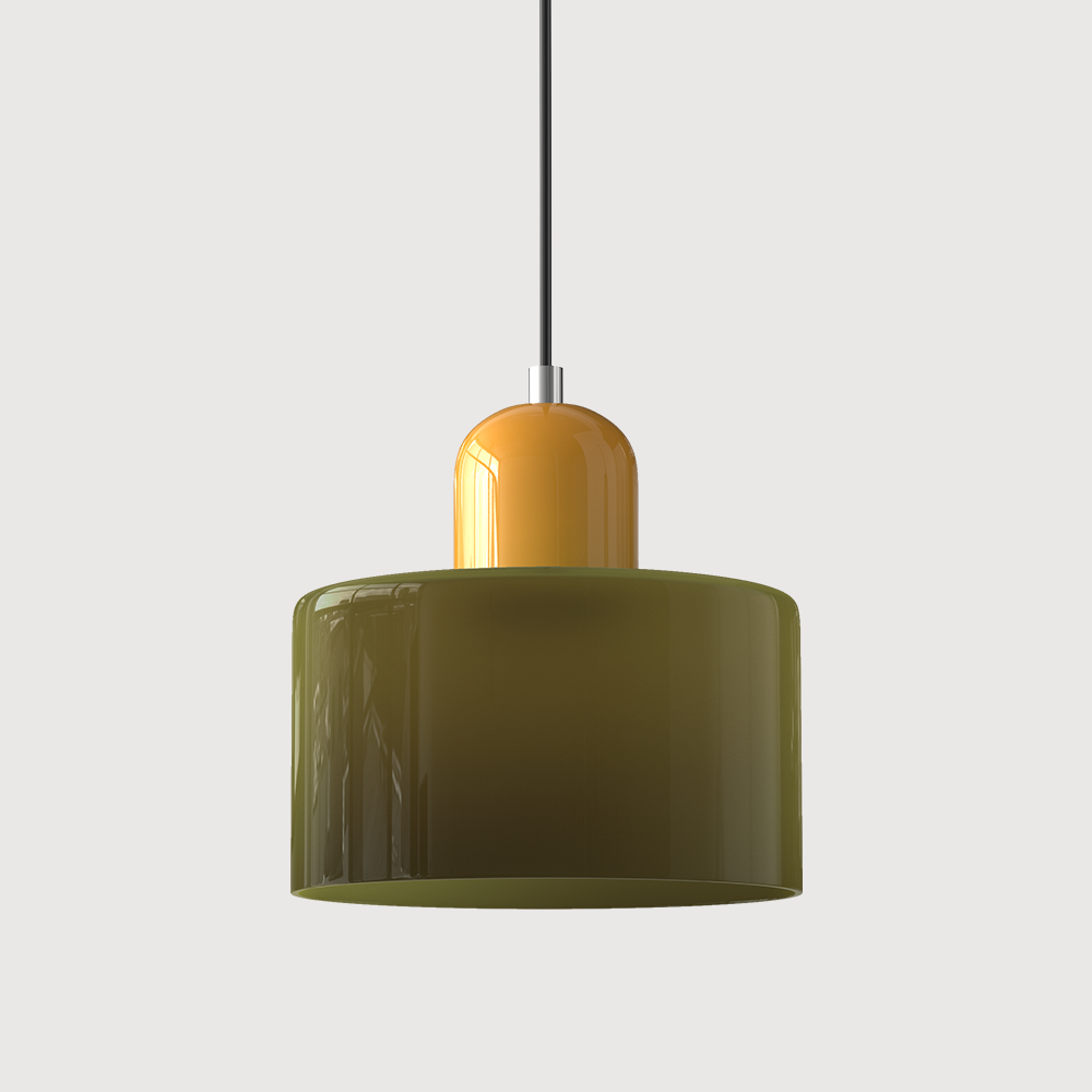 Bauhaus Pendant Light | Modern Geometric Colorful Glass Lamp