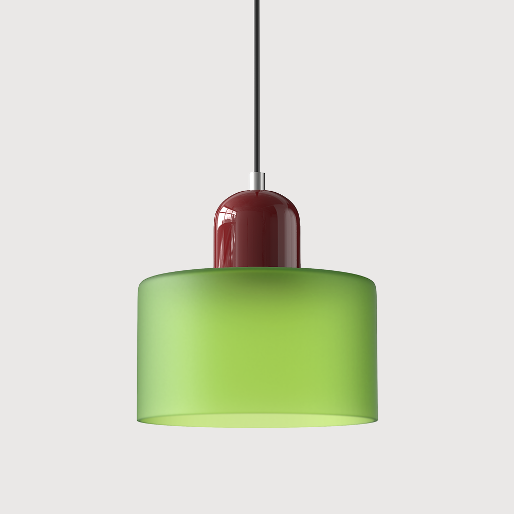 Bauhaus Pendant Light | Modern Geometric Colorful Glass Lamp