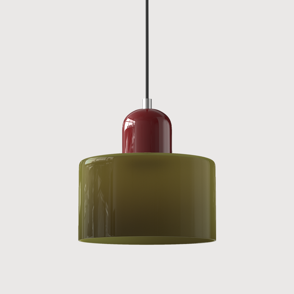 Bauhaus Pendant Light | Modern Geometric Colorful Glass Lamp