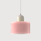 Bauhaus Pendant Light | Modern Geometric Colorful Glass Lamp