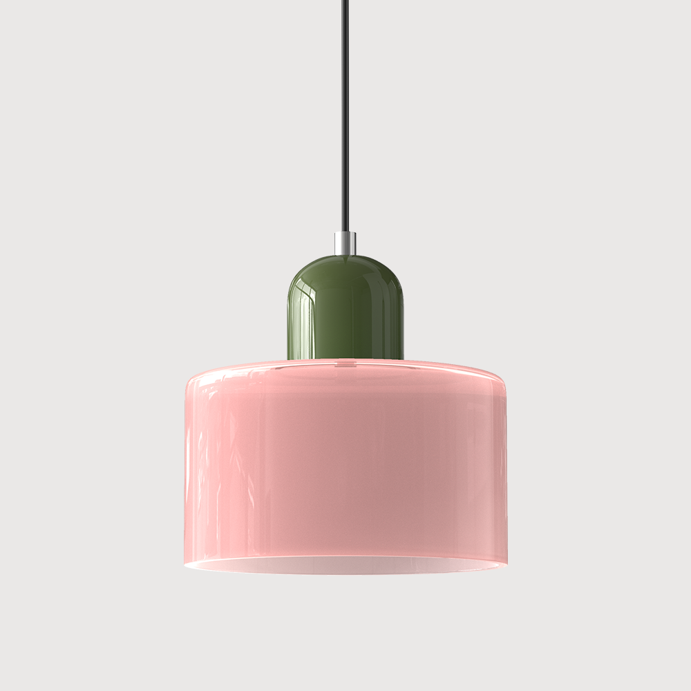Bauhaus Pendant Light | Modern Geometric Colorful Glass Lamp