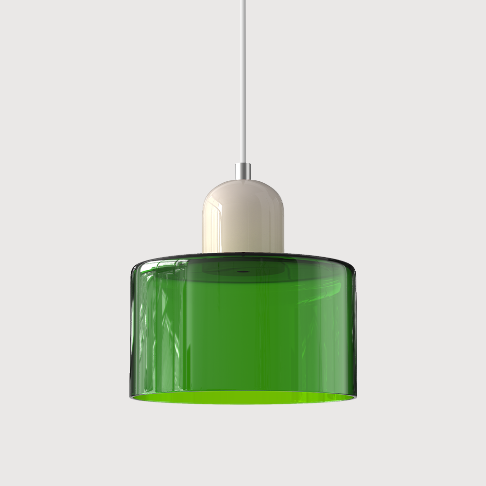 Bauhaus Pendant Light | Modern Geometric Colorful Glass Lamp
