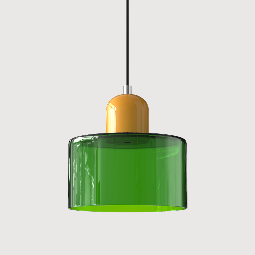Bauhaus Pendant Light | Modern Geometric Colorful Glass Lamp