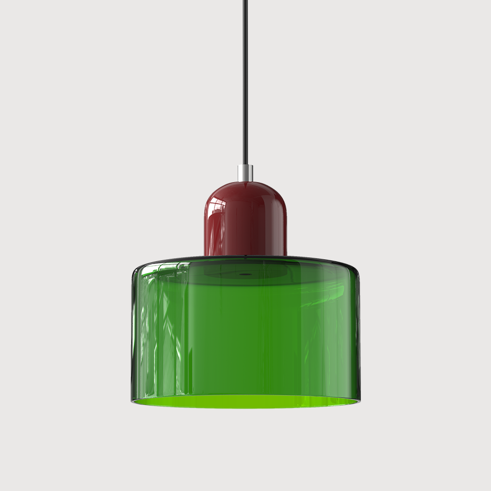 Bauhaus Pendant Light | Modern Geometric Colorful Glass Lamp