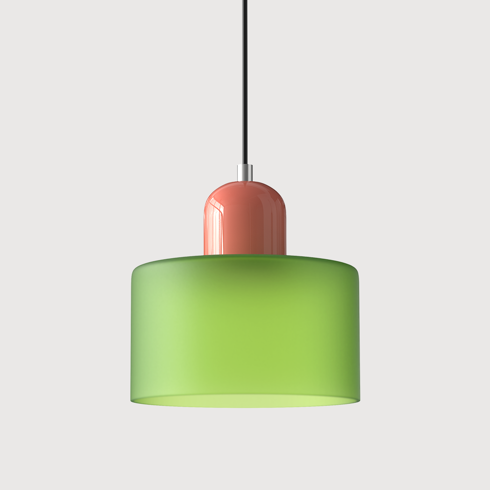 Bauhaus Pendant Light | Modern Geometric Colorful Glass Lamp