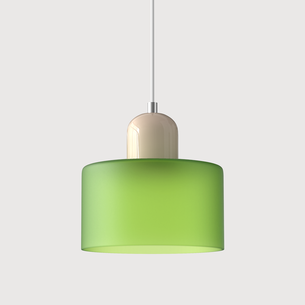 Bauhaus Pendant Light | Modern Geometric Colorful Glass Lamp