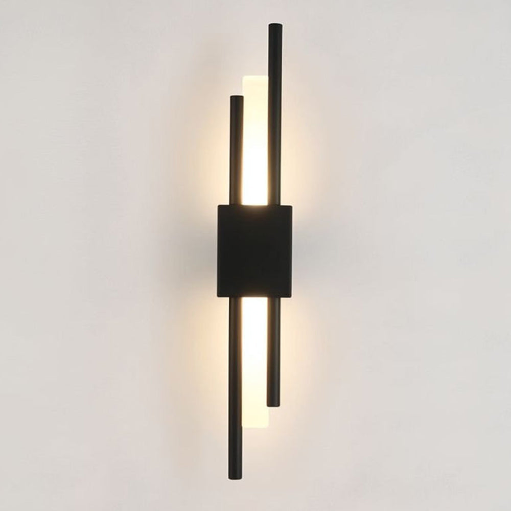 Modern Black and Gold Wall Sconce | LED Indoor Lighting Fixture