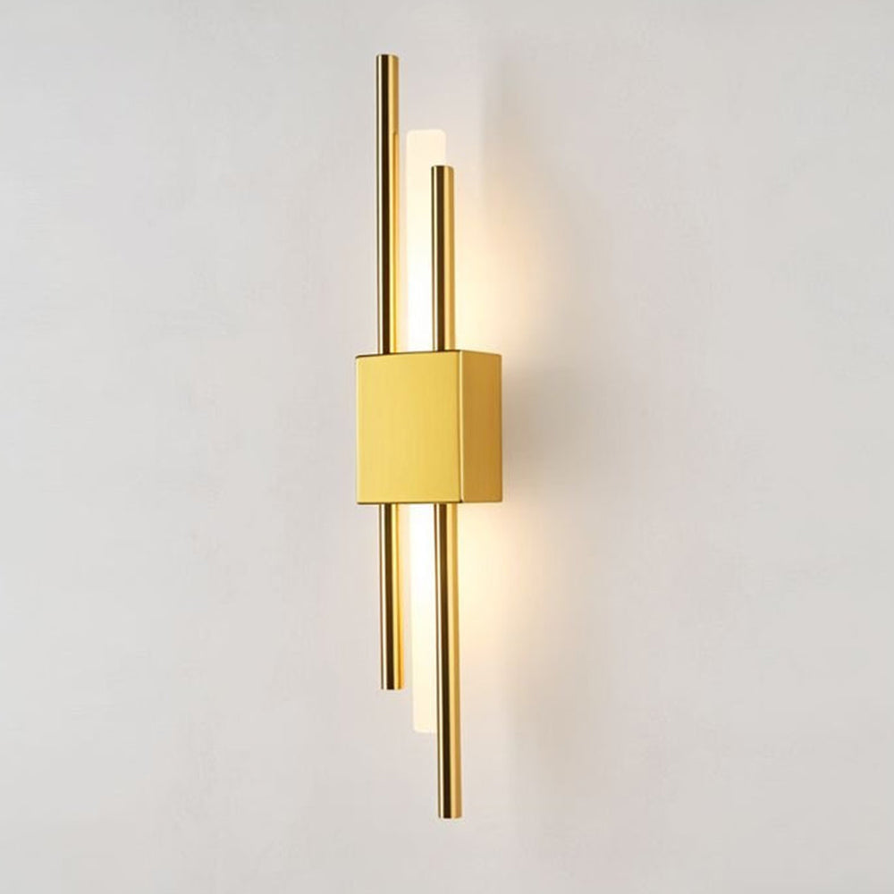 Modern Black and Gold Wall Sconce | LED Indoor Lighting Fixture