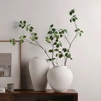 Round Ceramic Centerpiece Vase | Handmade Eco-Friendly Tabletop Decor