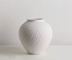 Round Ceramic Centerpiece Vase | Handmade Eco-Friendly Tabletop Decor