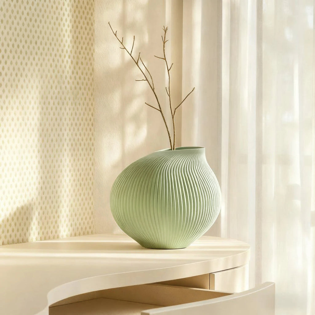 Nordic Ceramic Color Vase | Matte Tabletop Porcelain Home Decor