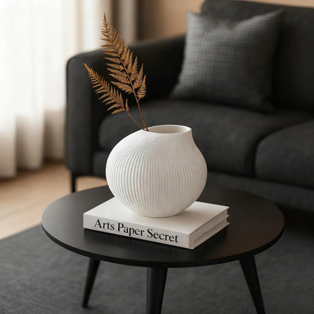 Nordic Ceramic Color Vase | Matte Tabletop Porcelain Home Decor