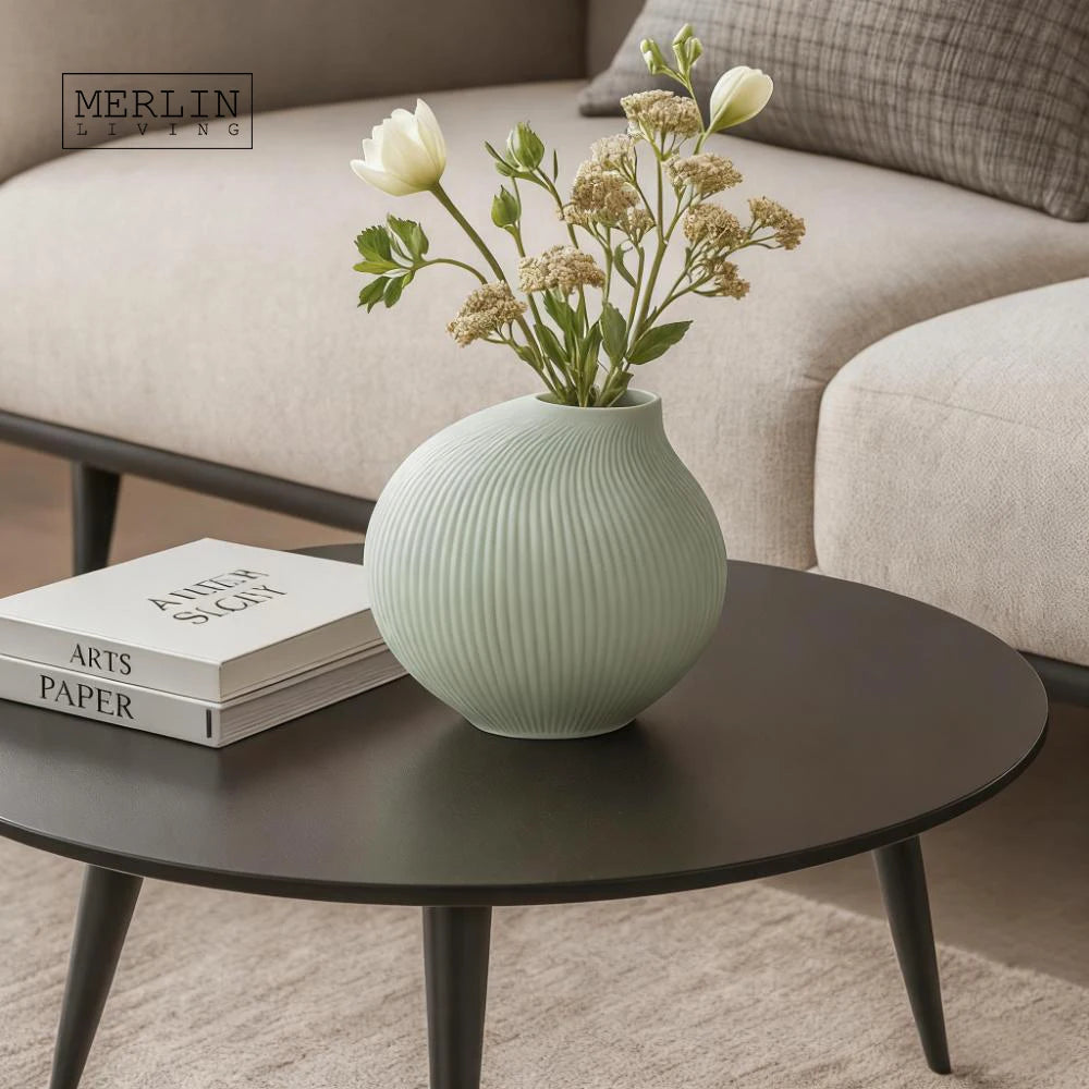Nordic Ceramic Color Vase | Matte Tabletop Porcelain Home Decor