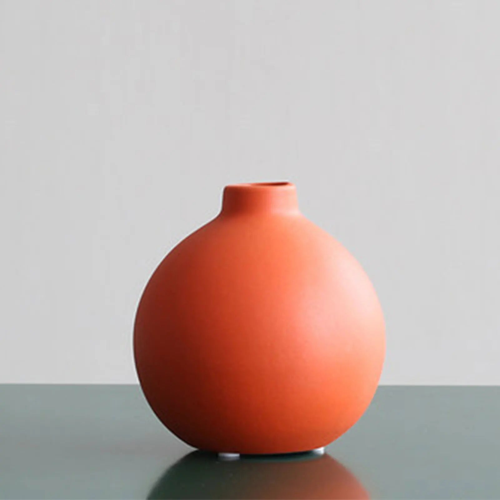 Nordic Ceramic Vase Home Decor | Minimalist Solid Color Flower Vase