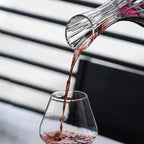 Iceberg Glass Wine Decanter | Sculptural Whisky Pourer Carafe